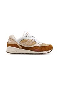 Trenerzy Saucony Shadow 6000. Okazja: na co dzień. Kolor: brązowy, biały, wielokolorowy. Materiał: zamsz #1