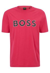 BOSS - Boss T-Shirt 50488793 Różowy Regular Fit. Kolor: różowy. Materiał: bawełna #3