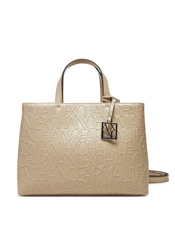 Torebka Armani Exchange. Kolor: beżowy