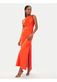 Imperial Sukienka koktajlowa AEQJHBA Pomarańczowy Slim Fit. Kolor: pomarańczowy. Materiał: syntetyk. Styl: wizytowy #1