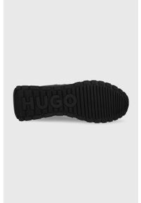 Hugo - HUGO buty Cubite kolor czarny. Nosek buta: okrągły. Zapięcie: sznurówki. Kolor: czarny. Materiał: guma #4