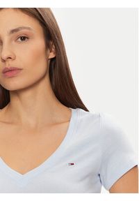Tommy Jeans T-Shirt DW0DW20458 Błękitny Slim Fit. Kolor: niebieski. Materiał: bawełna #2