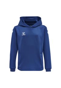 Bluza dziecięca z kapturem Hummel hmlCORE XK. Typ kołnierza: kaptur. Kolor: niebieski. Materiał: polar. Sport: joga i pilates #1