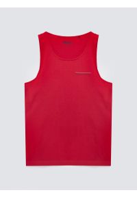 Big-Star - Koszulka męska bez rękawów czerwona Soner 603. Kolor: czerwony. Materiał: dzianina. Długość rękawa: bez rękawów. Wzór: nadruk. Sezon: lato. Styl: klasyczny, sportowy #3