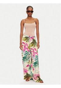Guess Spodnie palazzo W5GB11 WH9C2 Kolorowy Wide Leg. Materiał: syntetyk. Wzór: kolorowy #4