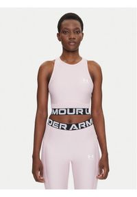 Under Armour Koszulka techniczna HeatGear 1388694 Różowy Slim Fit. Kolor: różowy. Materiał: syntetyk