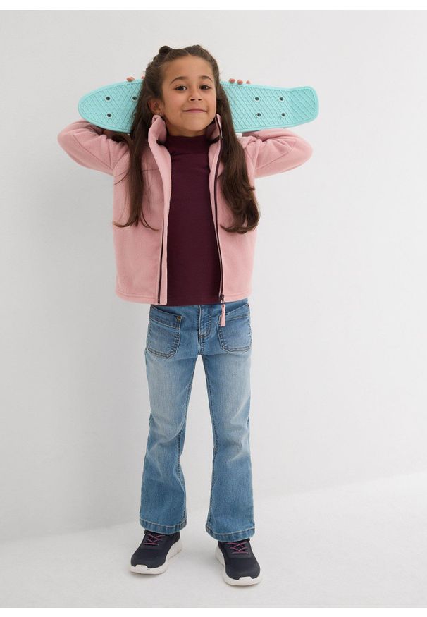 bonprix - Bluza rozpinana z polaru. Kolor: różowy. Materiał: polar. Sezon: jesień