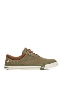Mustang Trampki 4072-315 Khaki. Kolor: brązowy. Materiał: materiał