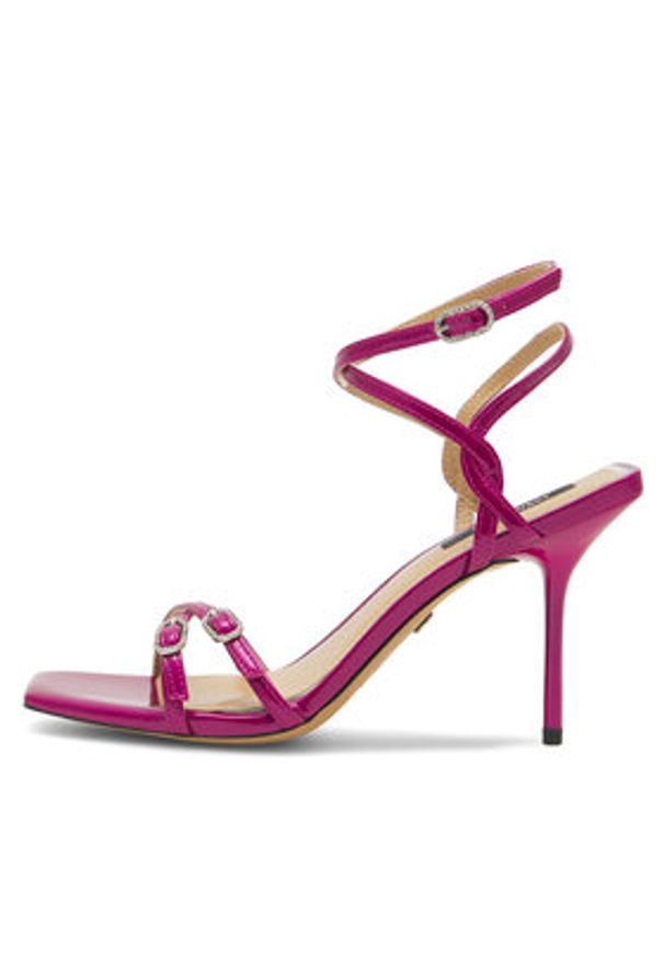 Nine West Sandały ZL23014CC Różowy. Kolor: różowy. Materiał: syntetyk