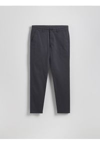 Reserved - Bawełniane spodnie chino slim - ciemnoszary. Kolor: szary. Materiał: bawełna #1