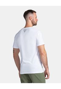 Męski bawełniany t-shirt Kilpi PORTELA-M. Kolor: biały. Materiał: bawełna. Sport: turystyka piesza
