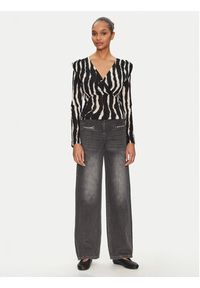 Morgan Bluzka 251-TIBLO Czarny Slim Fit. Kolor: czarny. Materiał: syntetyk #5
