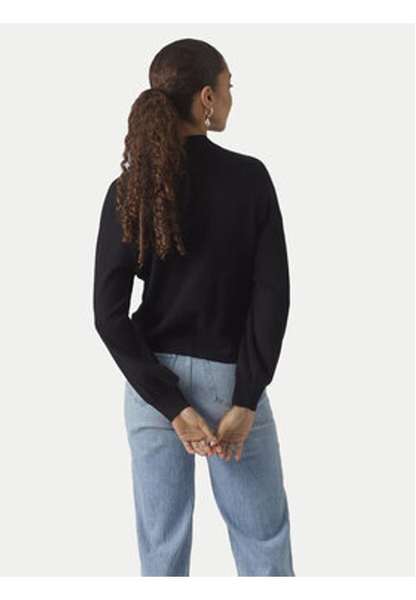Vero Moda Sweter Nancy 10290748 Czarny Regular Fit. Kolor: czarny. Materiał: syntetyk