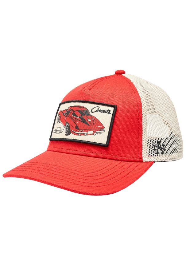 AMERICAN CLASSIC - Czapka z daszkiem męska American Needle Valin Corvette Cap. Kolor: czerwony. Materiał: bawełna, poliester
