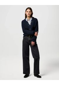 Wrangler - DAMSKI SWETER WRANGLER WESTERN CARDIGAN DARK NAVY 112370796 #5