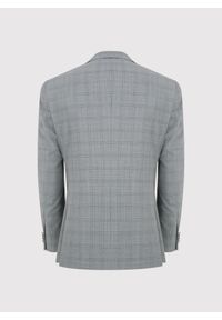 Pako Lorente - PAKO LORENTE – Szara marynarka garniturowa w kratę. Kolor: szary. Materiał: poliester, wełna, lycra #3