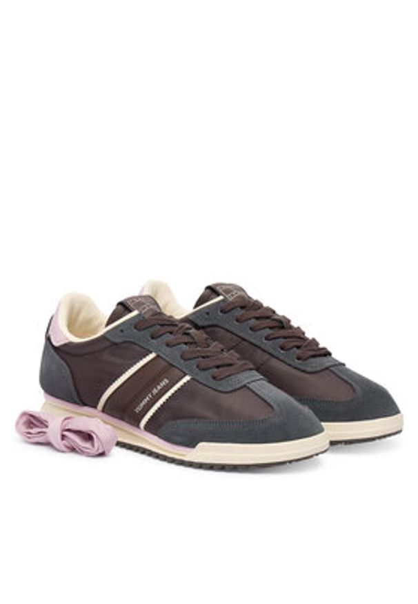 Tommy Jeans Sneakersy Tjw Low Profile Runner EN0EN02927 Czarny. Kolor: czarny. Materiał: materiał