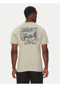 Vans T-Shirt Next Stop VN000NHPZUJ1 Beżowy Regular Fit. Kolor: beżowy. Materiał: bawełna #2