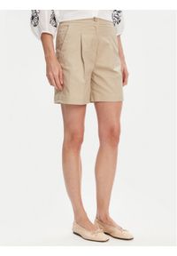 United Colors of Benetton - United Colors Of Benetton Bermudy 40FAD901U Beżowy Regular Fit. Kolor: beżowy. Materiał: bawełna #1