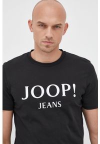 JOOP! - Joop! t-shirt bawełniany kolor czarny z nadrukiem. Kolor: czarny. Materiał: bawełna. Wzór: nadruk