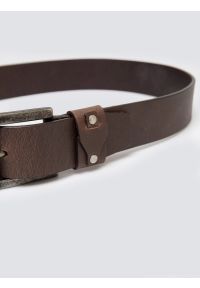 Big-Star - Pasek męski skórzany brązowy Rinde 803. Kolor: brązowy. Materiał: skóra. Styl: elegancki, vintage, casual #2