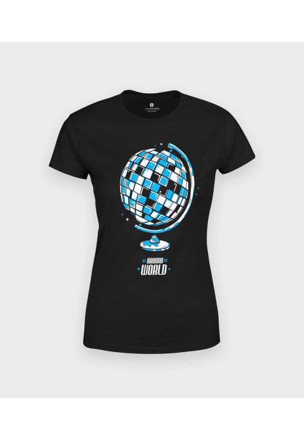 MegaKoszulki - Koszulka damska Globus Disco Ball. Materiał: bawełna