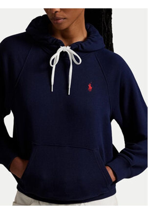 Polo Ralph Lauren Bluza 211971691003 Granatowy Relaxed Fit. Typ kołnierza: polo. Kolor: niebieski. Materiał: bawełna