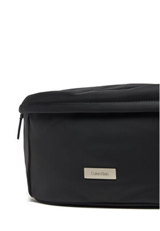 Calvin Klein Saszetka nerka Sleek Waistbag Sling LV04D3148G Czarny. Kolor: czarny. Materiał: materiał