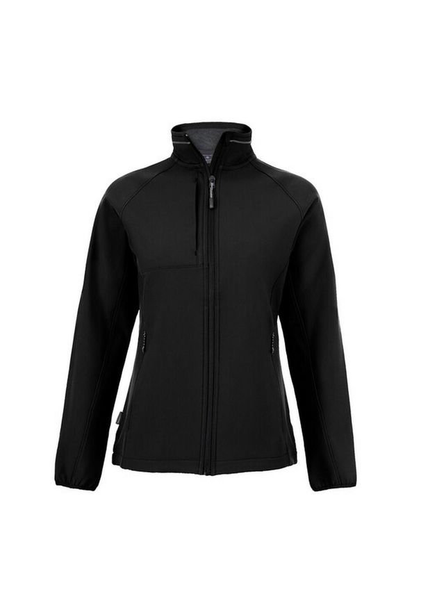 CRAGHOPPERS - Kurtka Damska Expert Basecamp Soft Shell. Kolor: czarny. Materiał: softshell. Sport: turystyka piesza