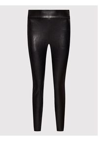 Guess Spodnie z imitacji skóry W2YB16 WEPI0 Czarny Slim Fit. Kolor: czarny. Materiał: syntetyk