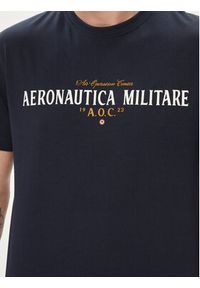 Aeronautica Militare T-Shirt 241TS2218J641 Granatowy Regular Fit. Kolor: niebieski. Materiał: bawełna #4
