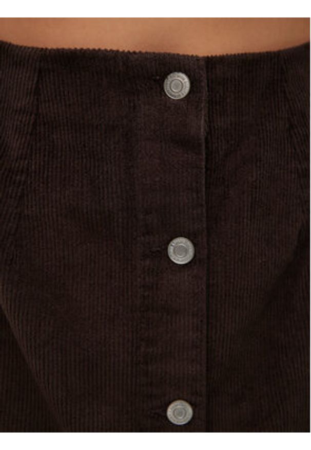 Vero Moda Spódnica mini Etta 10315342 Brązowy Regular Fit. Kolor: brązowy. Materiał: sztruks, bawełna