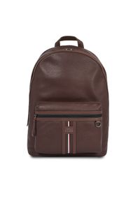 TOMMY HILFIGER - Tommy Hilfiger Plecak Th Premium Leather Backpack AM0AM12224 Brązowy. Kolor: brązowy. Materiał: skóra #1