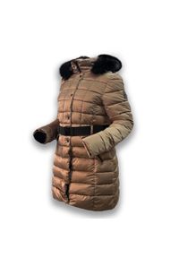 TRIMM - Bunda Trimm AGATA. Kolor: żółty. Materiał: syntetyk, puch, futro. Sezon: zima. Sport: narciarstwo #1