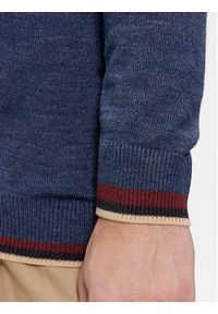Brave Soul Sweter MK-248BERTRAM1 Granatowy Regular Fit. Kolor: niebieski. Materiał: wiskoza