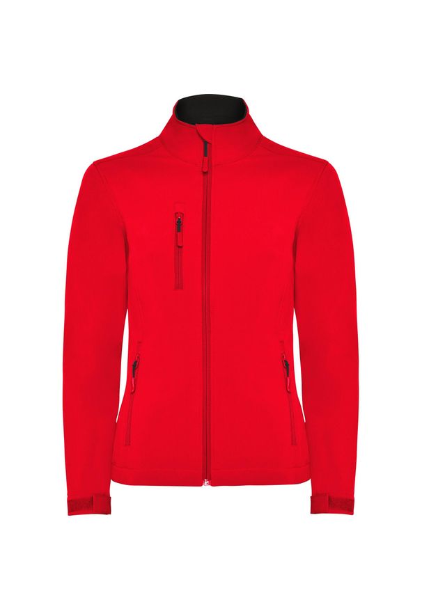 ROLY - Damska Kurtka Soft Shell Nebraska. Kolor: czerwony. Sport: turystyka piesza