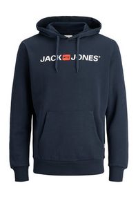Jack & Jones - Jack&Jones Bluza Corp Old Logo 12137054 Granatowy Regular Fit. Kolor: niebieski. Materiał: bawełna, syntetyk #3