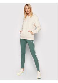 Adidas - adidas Legginsy 3 Stripes HE0405 Zielony Slim Fit. Kolor: zielony. Materiał: bawełna #5