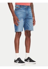 Wrangler Szorty jeansowe Texas 112362505 Niebieski Regular Fit. Kolor: niebieski. Materiał: bawełna