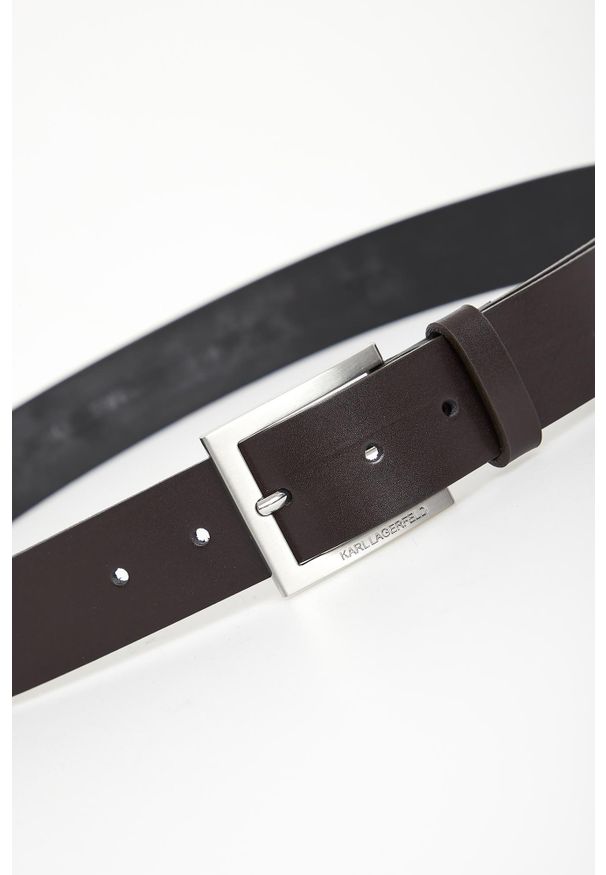Karl Lagerfeld - Pasek męski skórzany KARL LAGERFELD. Materiał: skóra