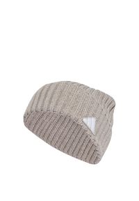 Adidas - Czapka typu beanie z melanżowym wykończeniem. Kolor: szary. Wzór: melanż. Styl: klasyczny