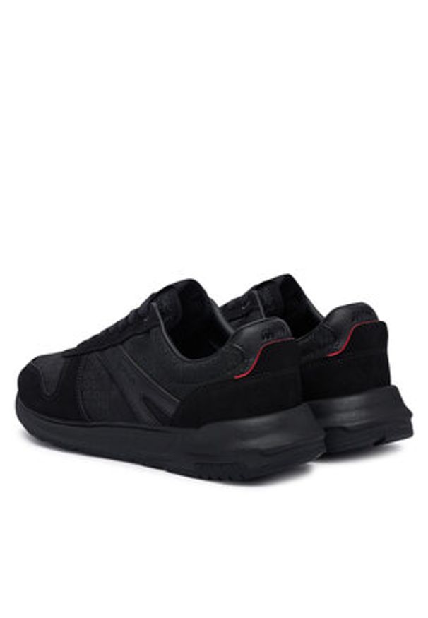 Hugo - HUGO Sneakersy GO3 50573615 Czarny. Kolor: czarny. Materiał: skóra, zamsz