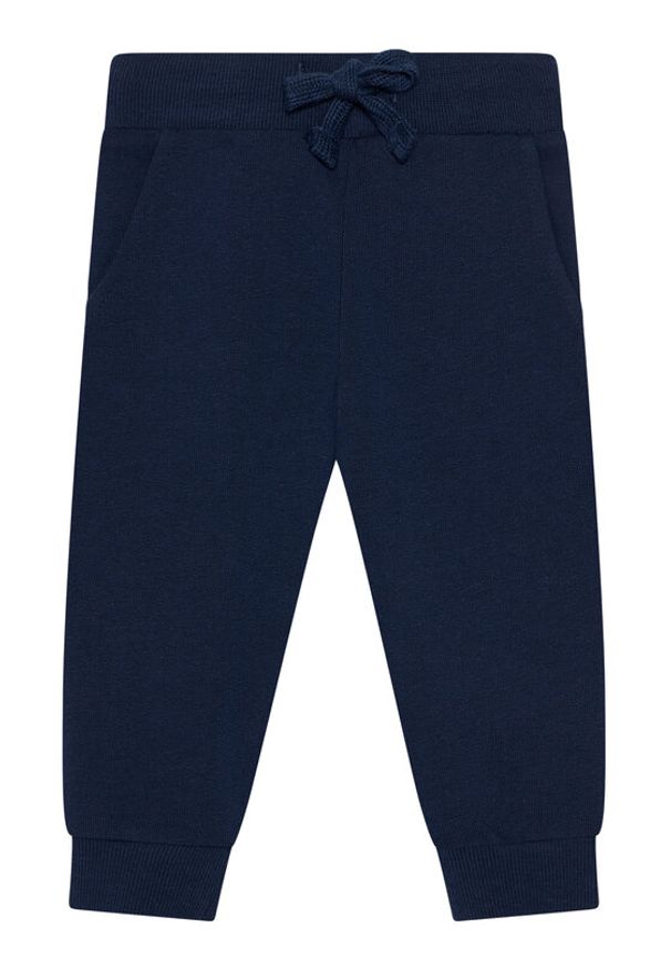 Guess Spodnie dresowe N93Q17 KAUG0 Granatowy Regular Fit. Kolor: niebieski. Materiał: bawełna
