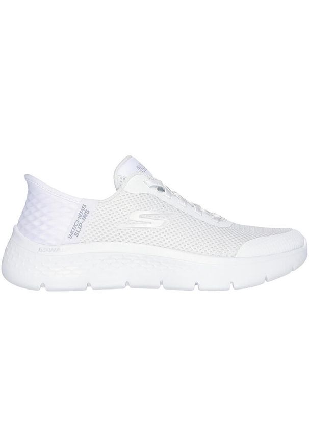 skechers - Tenisówki Skechers Model Slip-ins Go Walk Flex Kolor Biały. Kolor: biały. Materiał: materiał, syntetyk. Szerokość cholewki: normalna. Sport: turystyka piesza