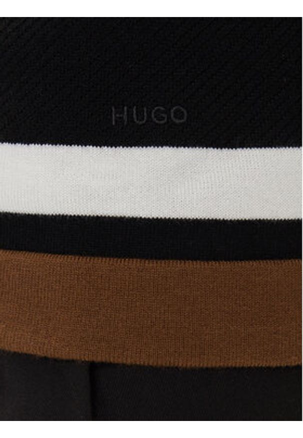 Hugo - HUGO Kardigan Splon 50543770 Czarny Relaxed Fit. Kolor: czarny. Materiał: syntetyk