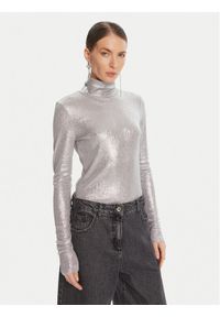 Patrizia Pepe Body 8M1751 J276 Srebrny Regular Fit. Kolor: srebrny. Materiał: syntetyk