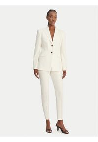 Hugo - HUGO Marynarka Asmalla 50561450 Écru Regular Fit. Kolor: kremowy. Materiał: syntetyk #5