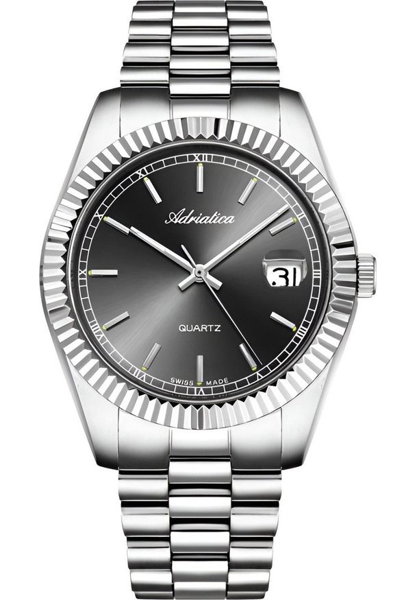 Zegarek Adriatica Zegarek męski Adriatica A1090.5116Q srebrny. Kolor: srebrny