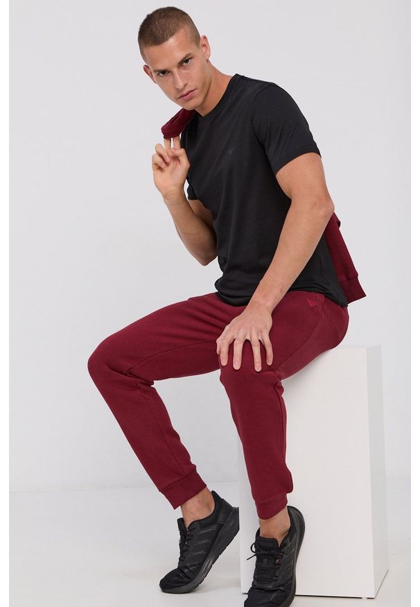 Emporio Armani - T-shirt bawełniany (2-pack). Okazja: na co dzień. Kolor: czarny. Materiał: bawełna. Wzór: nadruk. Styl: casual