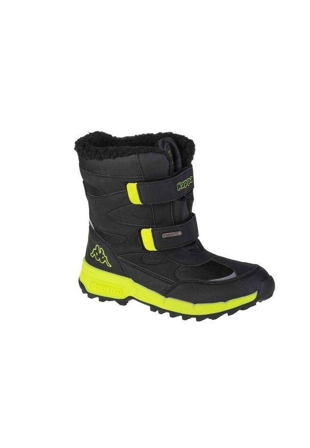 Buty zimowe chłopięce, Kappa Cekis Tex T. Kolor: czarny. Sezon: zima. Styl: sportowy. Sport: turystyka piesza